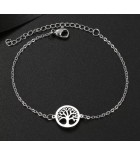 Bracelet arbre de vie couleur argent