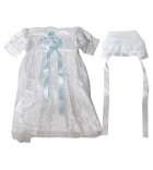 Robe tenue bébé pour Brit Mila blanc / bleu